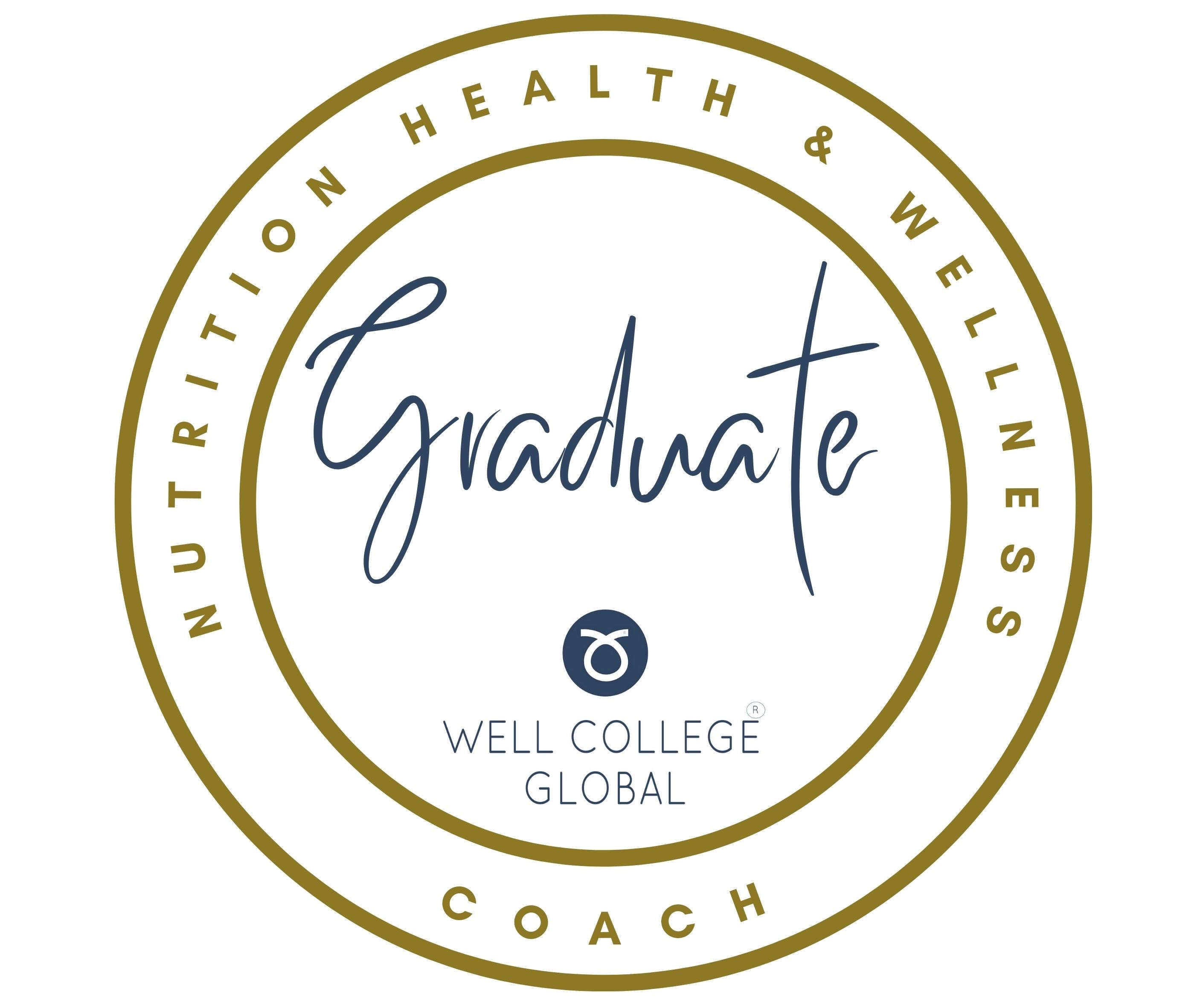 Well College Global Nutrition Health Wellness Coach Logo